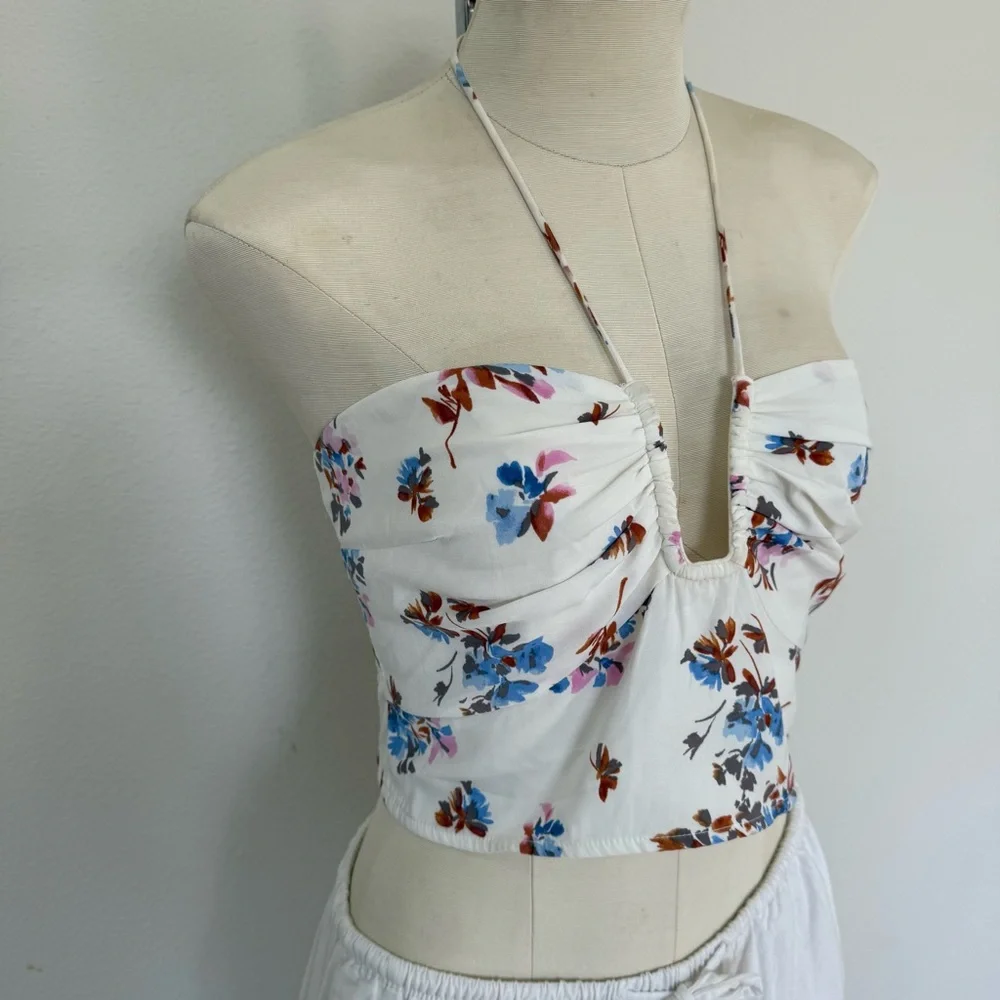 Floral Cropped Top - Picture 2 of 6